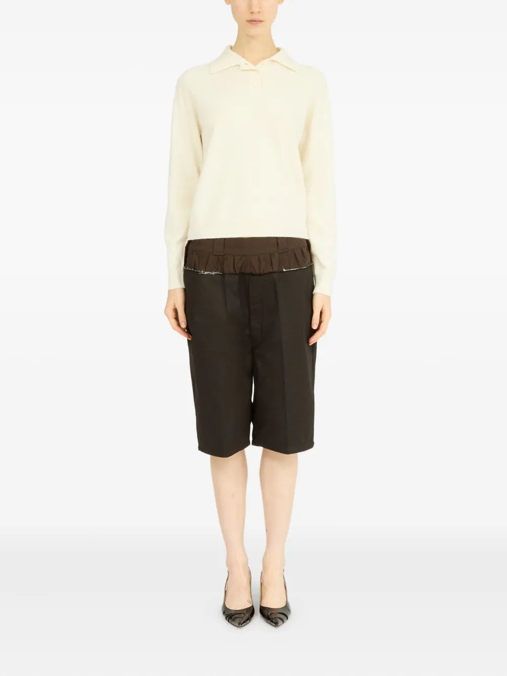 Wool Polo Top