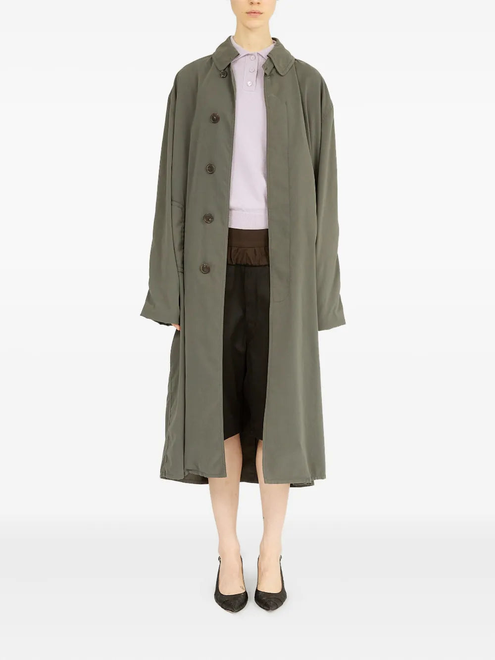 Peached Trench Coat