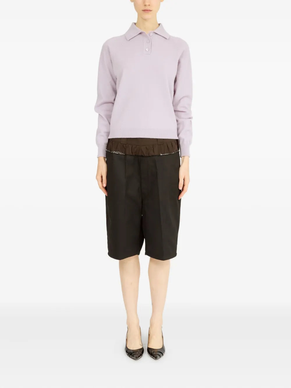 Wool Polo Top