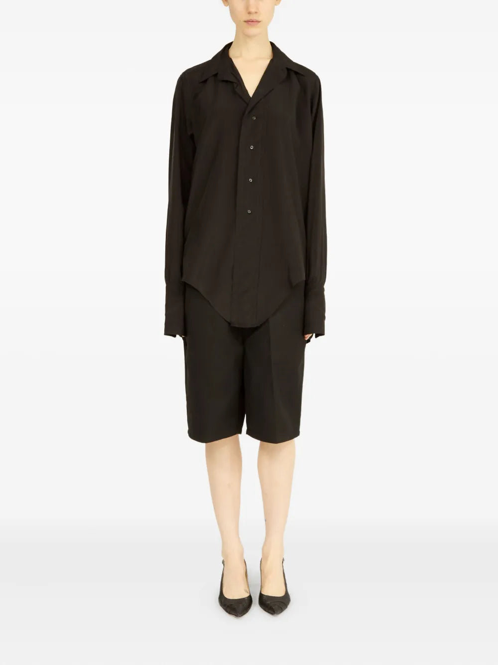 Dropped Hem Shirt