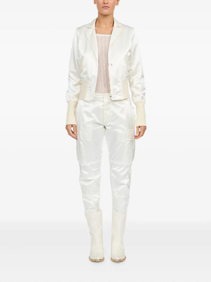 Satin-Finish Bomber Jacket