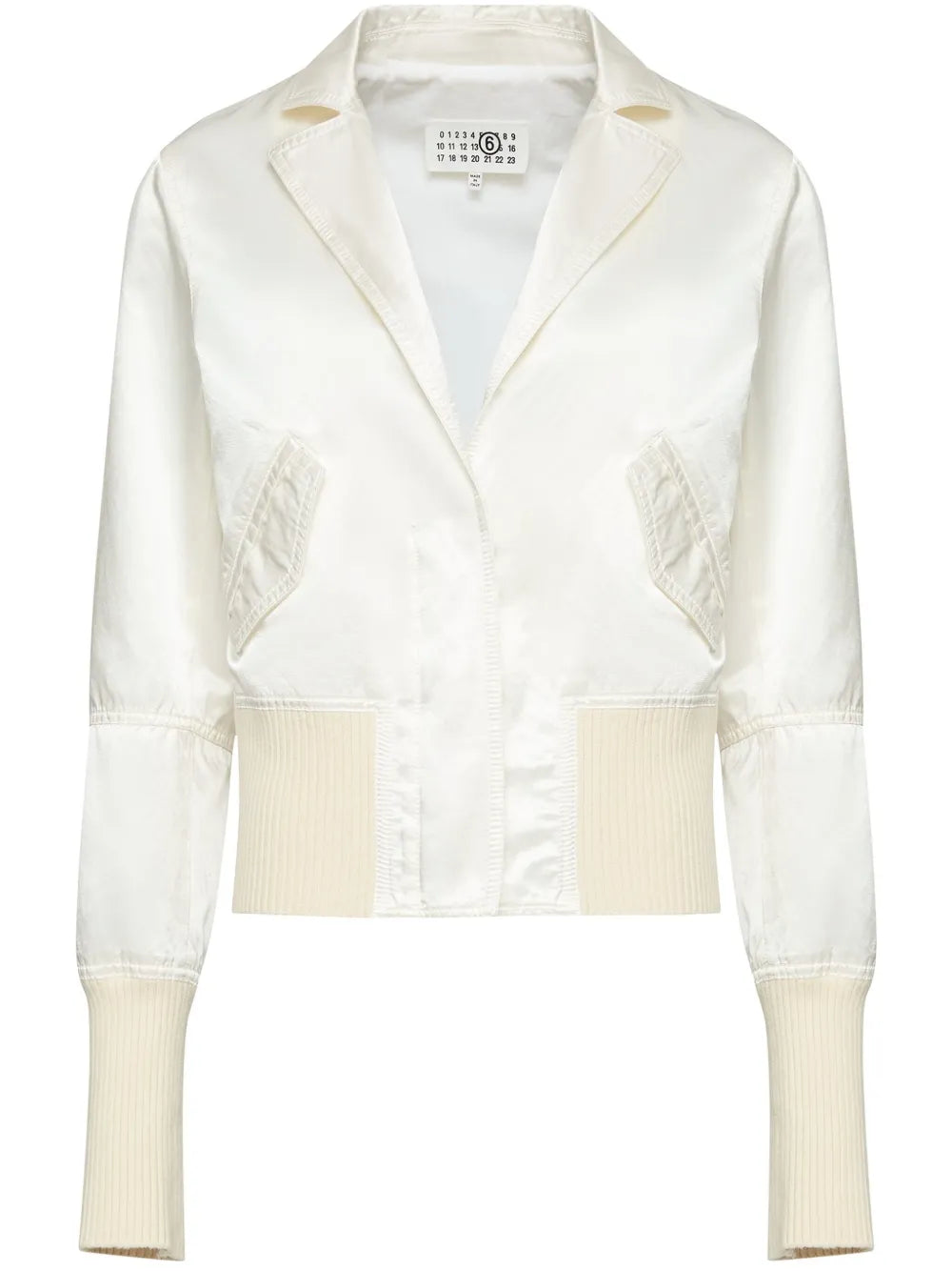 Satin-Finish Bomber Jacket