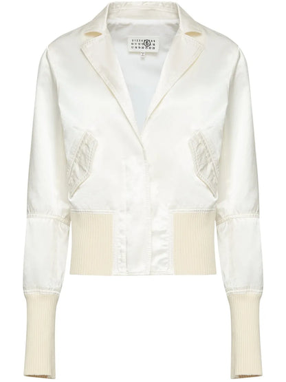 Satin-Finish Bomber Jacket