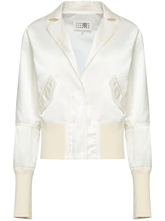 Satin-Finish Bomber Jacket
