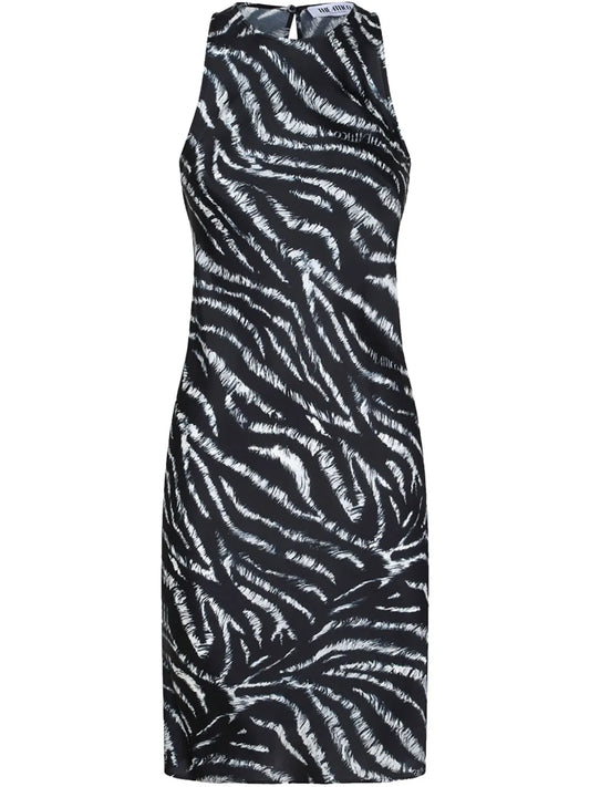 Zebra-Print Mini Dress