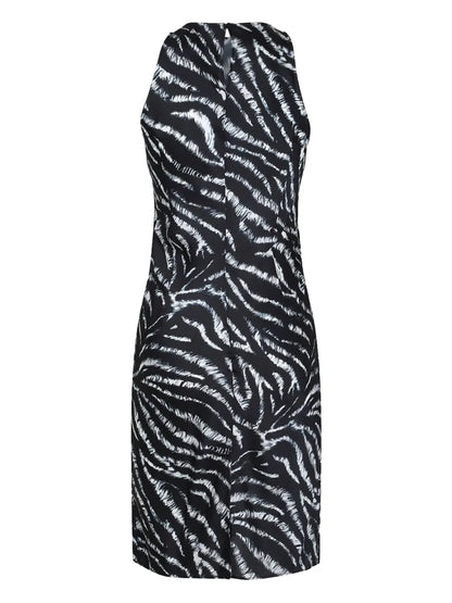 Zebra-Print Mini Dress