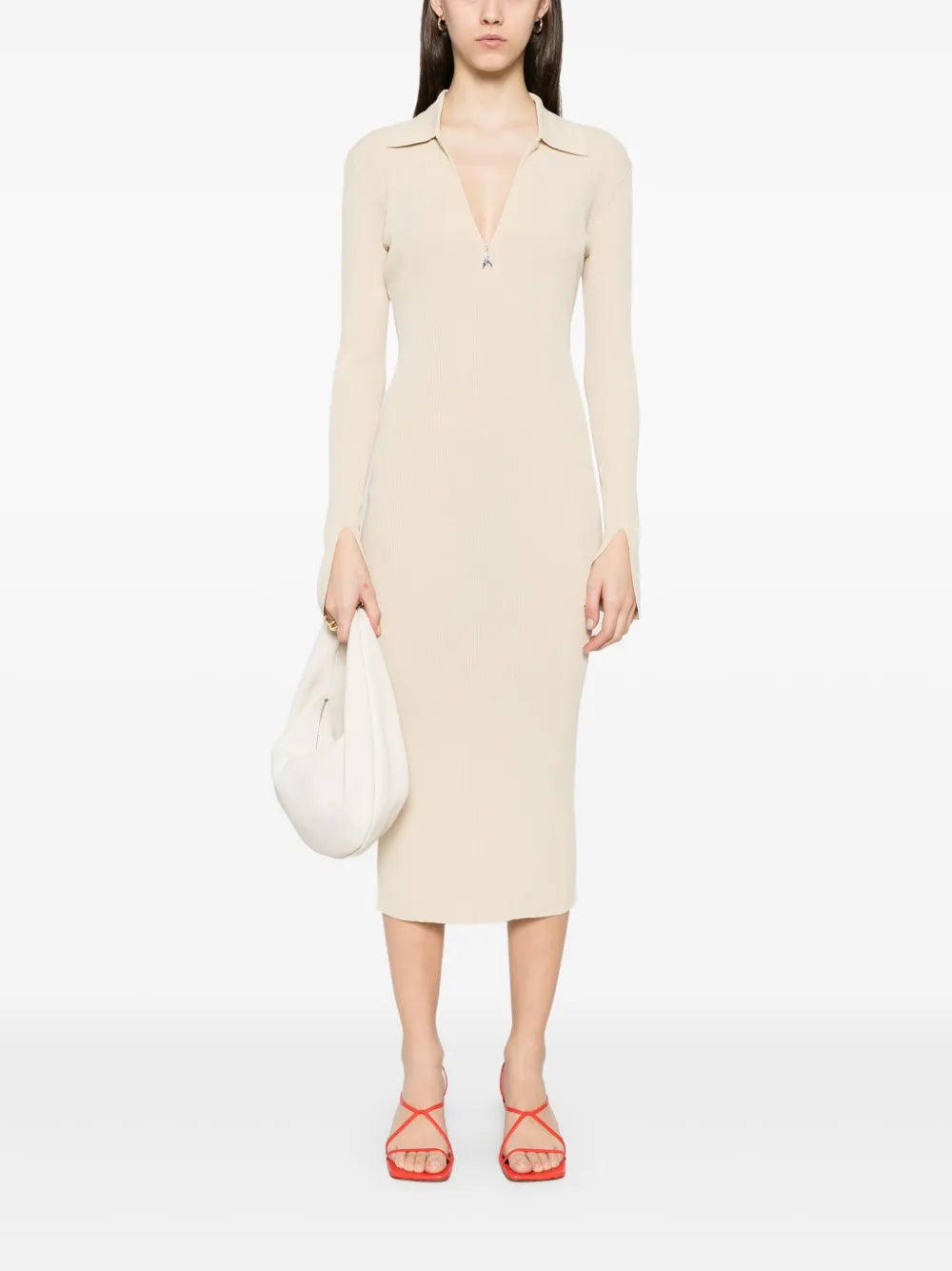 Ribbed Midi Dress