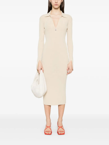 Ribbed Midi Dress