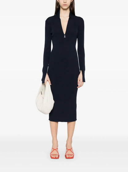 Ribbed Midi Dress