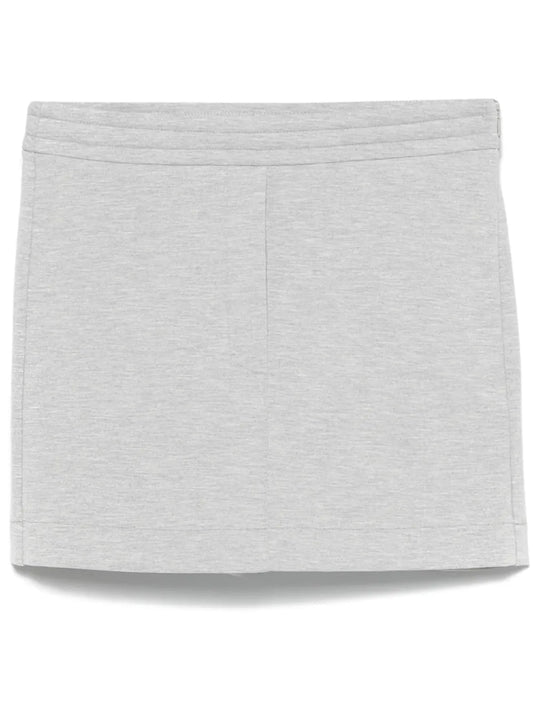 Mélange-Effect Mini Shorts