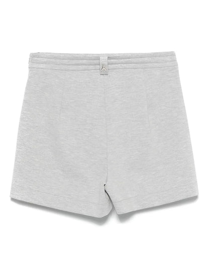 Mélange-Effect Mini Shorts
