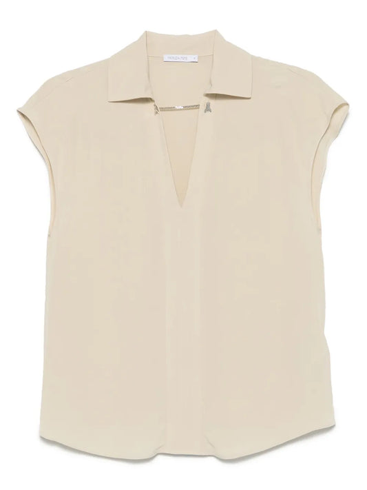 Logo-Plaque Blouse