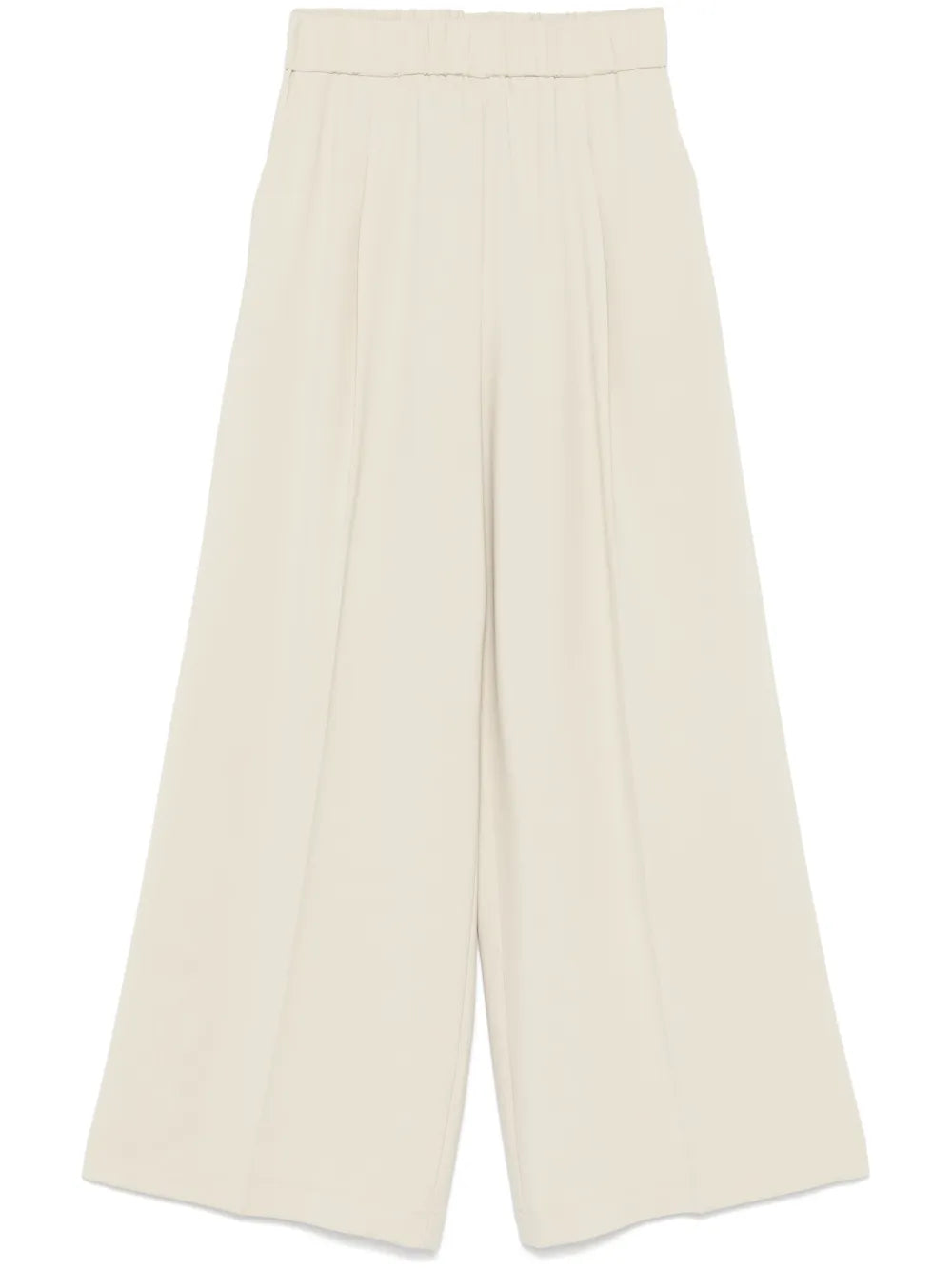 Pleated Wide-Leg Trousers