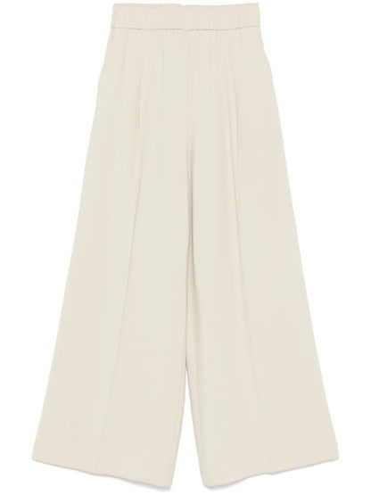 Pleated Wide-Leg Trousers