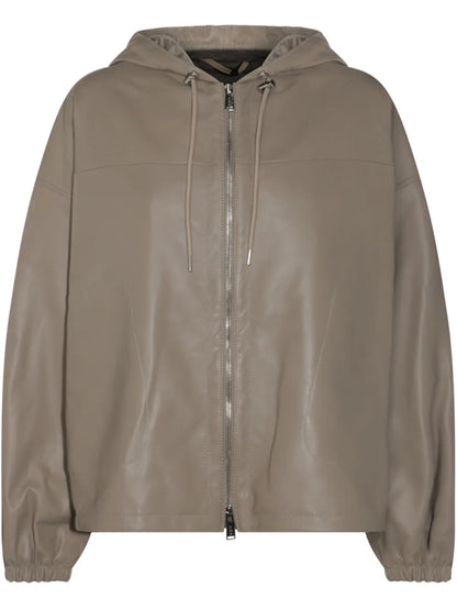 Leather Bomber Jacket