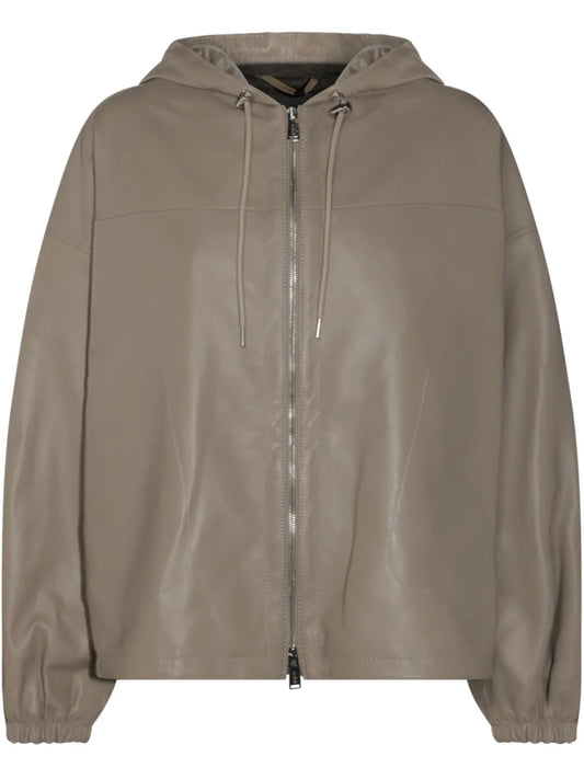 Leather Bomber Jacket
