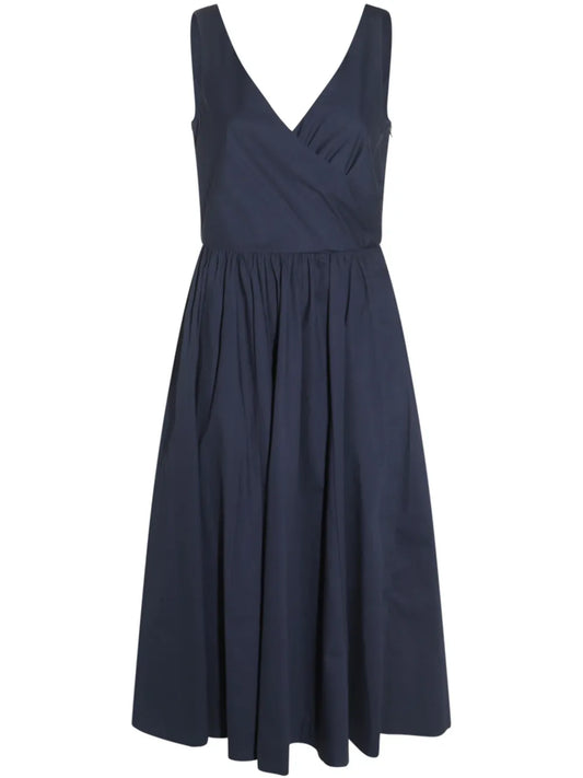 V-Neck Midi Dress