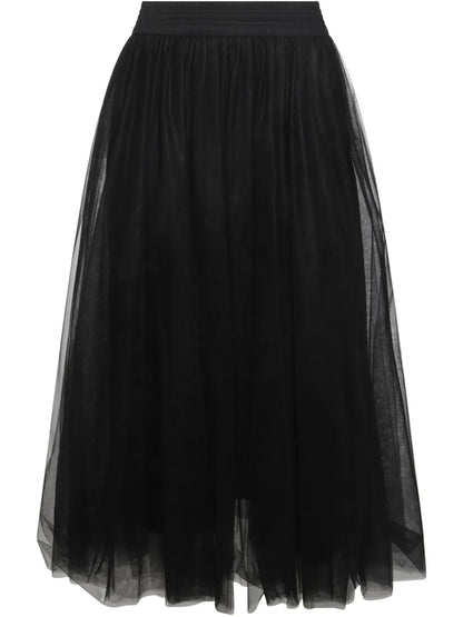 Tulle Midi Skirt