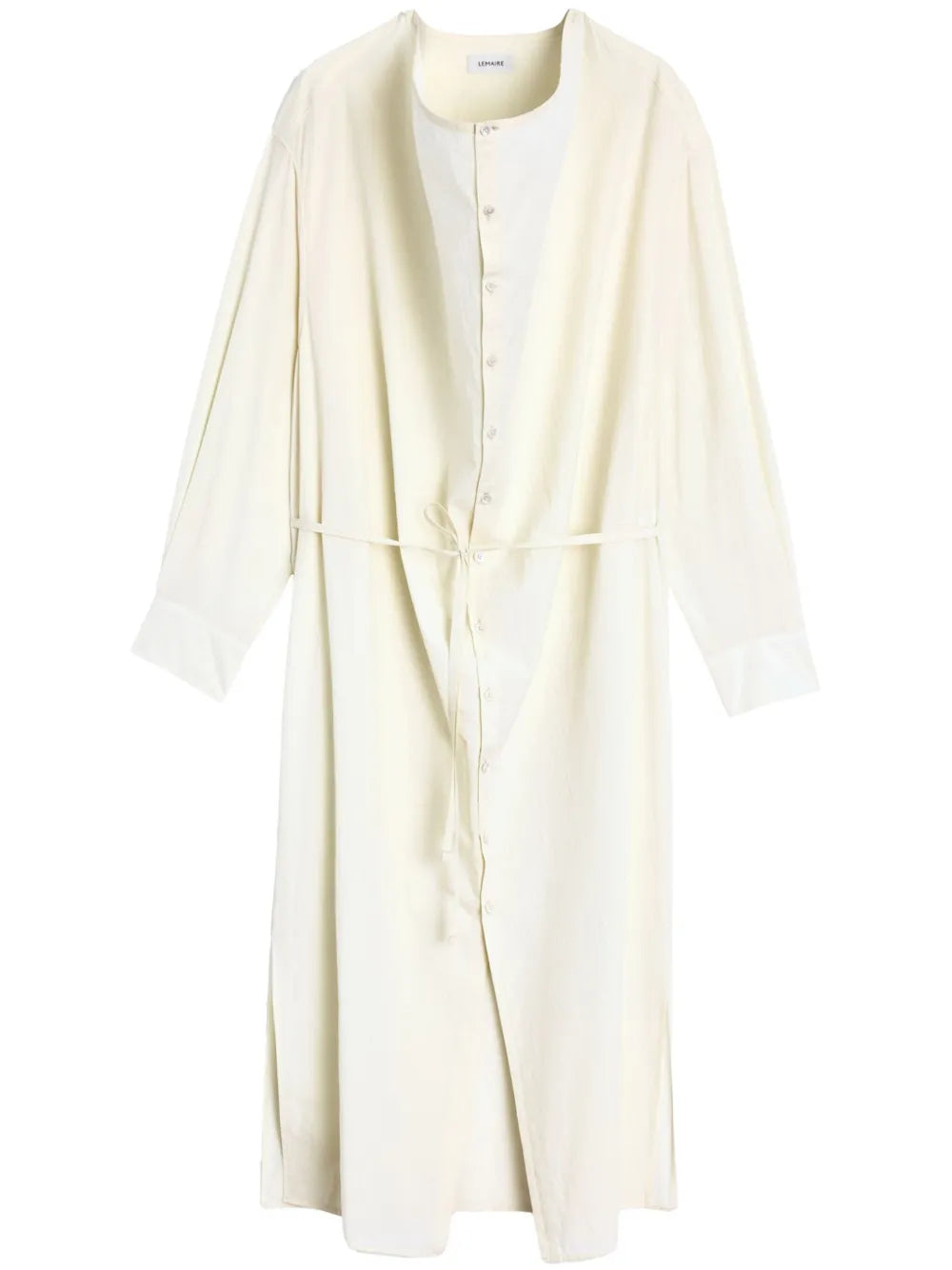 Soft-Collar Maxi Dress