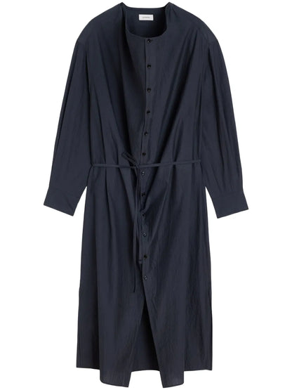 Soft-Collar Maxi Dress
