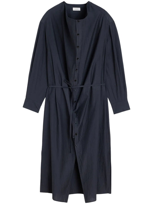 Soft-Collar Maxi Dress