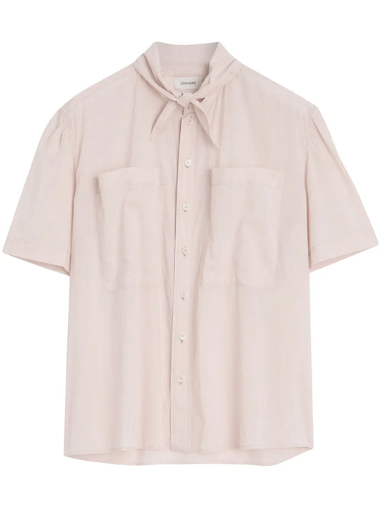 Short Sleeve With Foulard Shirt