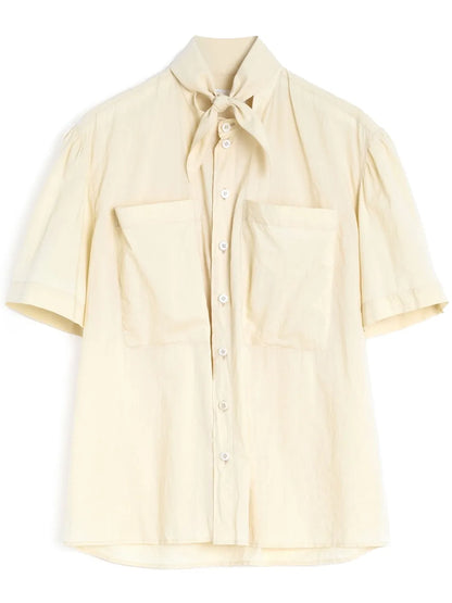 Short Sleeve With Foulard Shirt