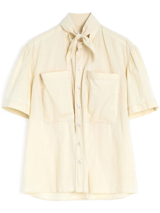 Short Sleeve With Foulard Shirt