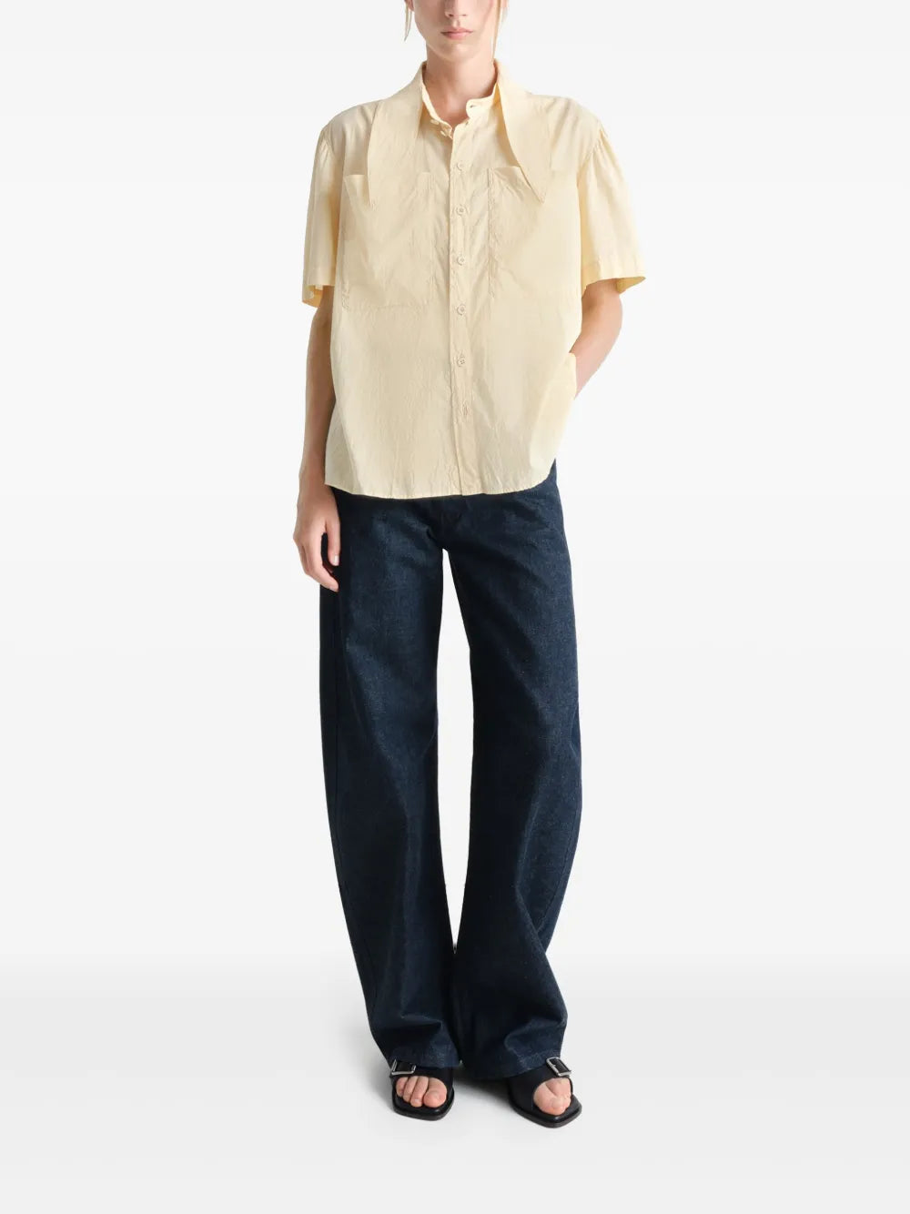 Short Sleeve With Foulard Shirt
