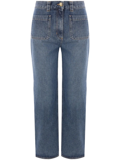 Mid-Rise Cropped Jeans