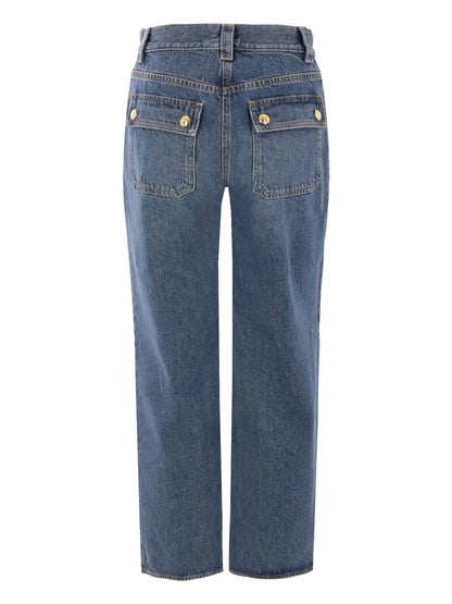 Mid-Rise Cropped Jeans