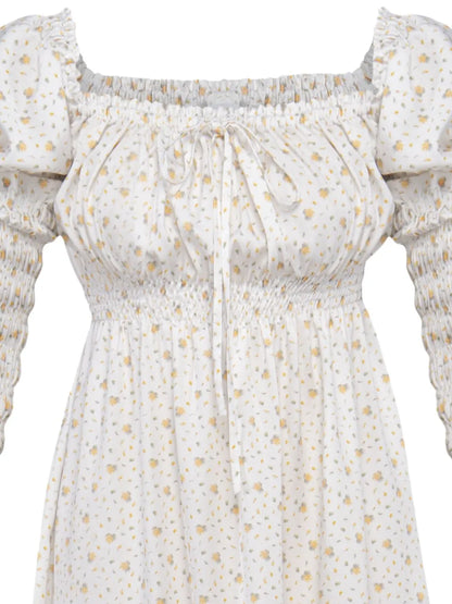 Floral-Print Midi Dress
