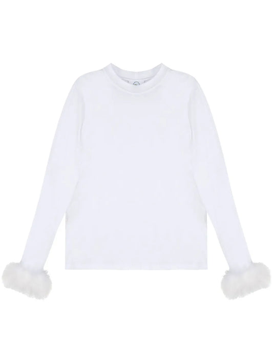 Feather-Detail T-Shirt