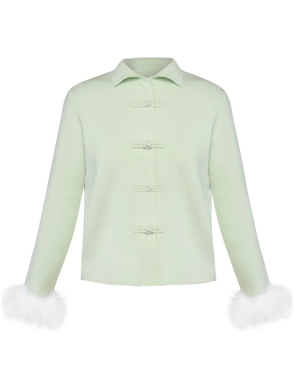 Feather-Detail Cardigan