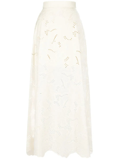 Embroidered Maxi Skirt