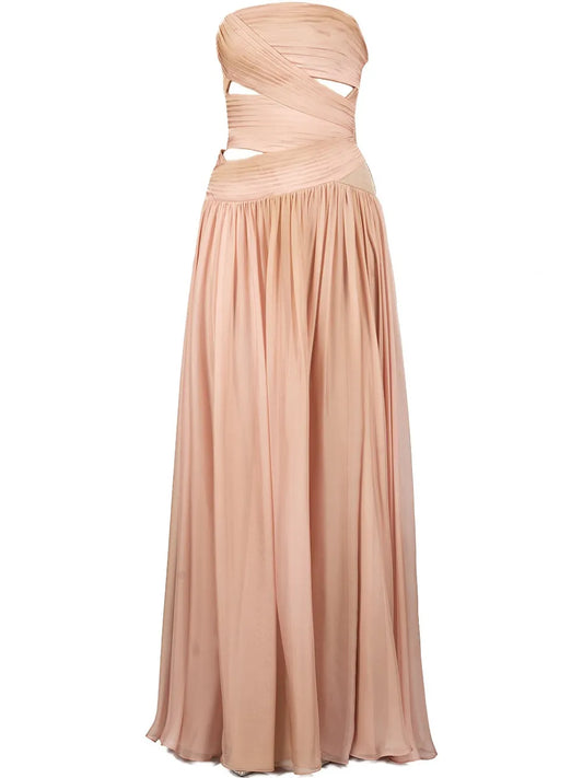 Printed Chiffon Gown