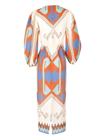 Sailing Flags Midi Dress