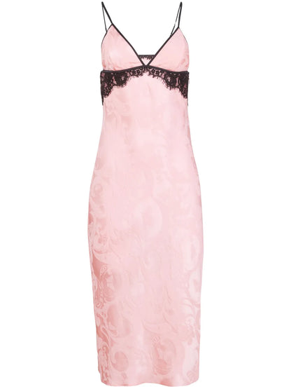 Paisley Jacquard Midi Dress