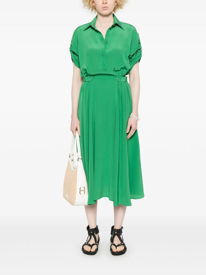 Silk Midi Dress