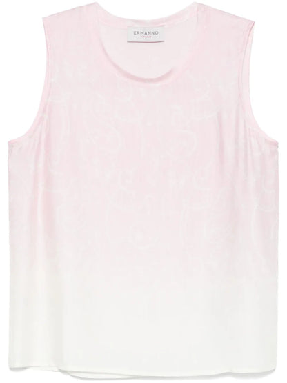Paisley-Print Tank Top