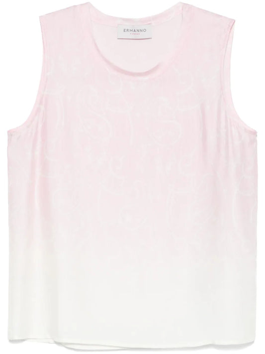 Paisley-Print Tank Top