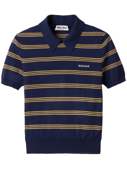 Striped Polo Top