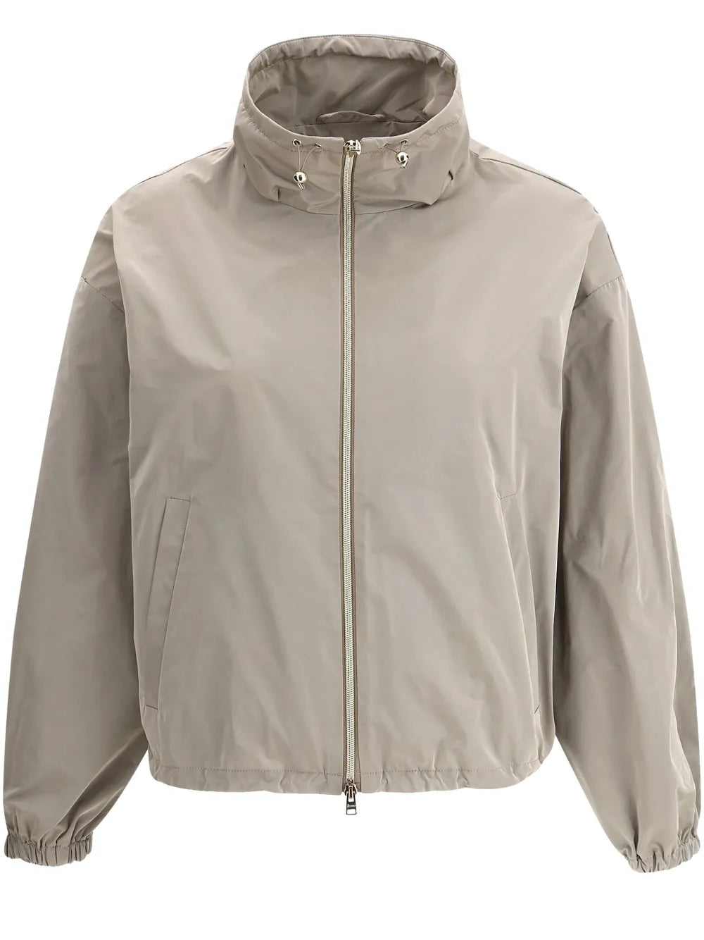 Drawstring-Collar Jacket