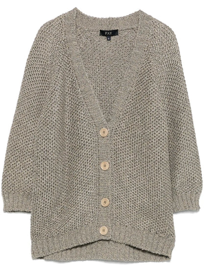 Lurex-Detail Cardigan