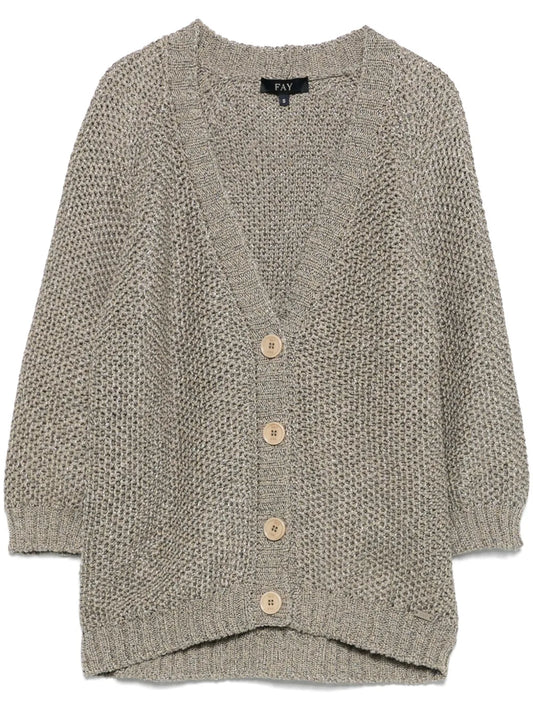 Lurex-Detail Cardigan