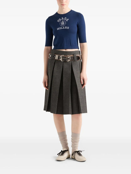 Logo-Intarsia Cashmere Jumper