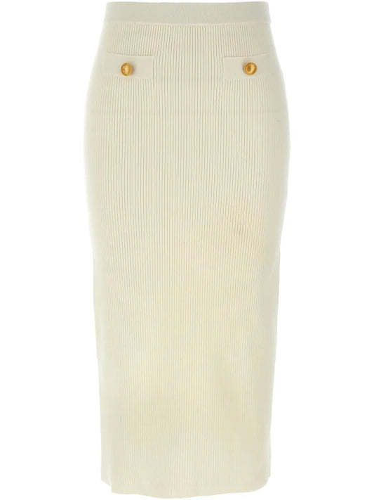 High Waisted Midi Skirt