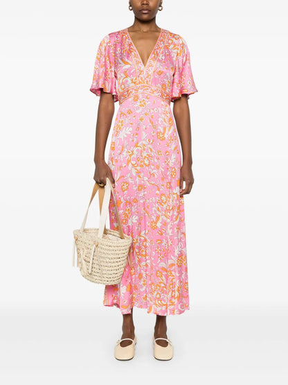 Floral-Print Maxi Dress