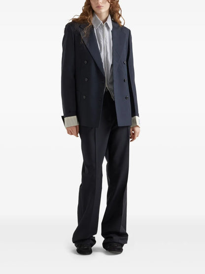 Striped Poplin Blouson Jacket