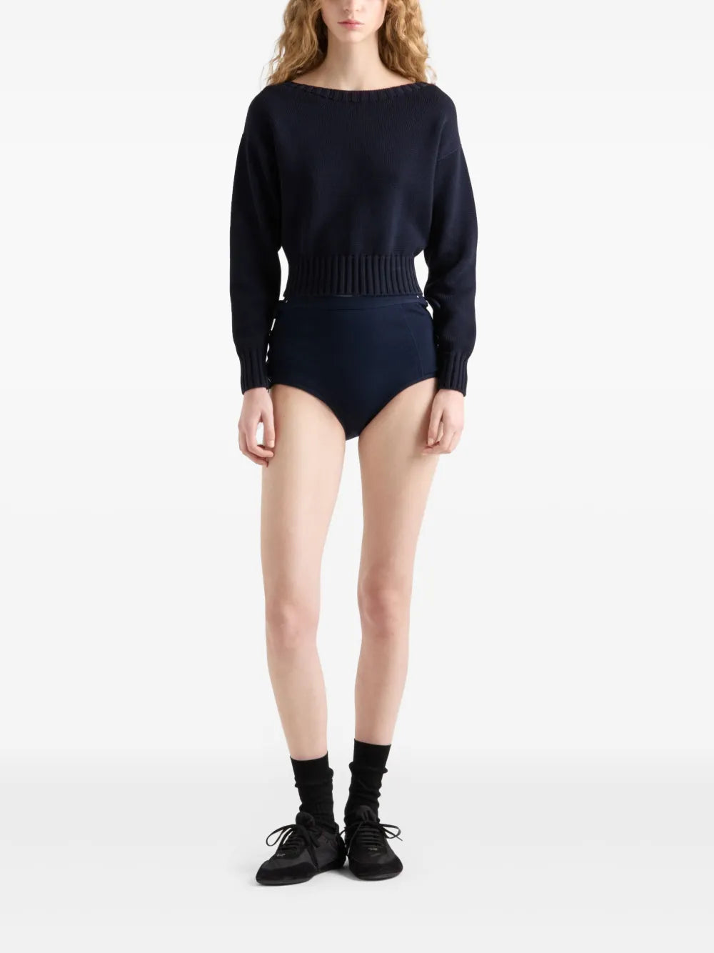 Cotton Boat-Neck Sweater